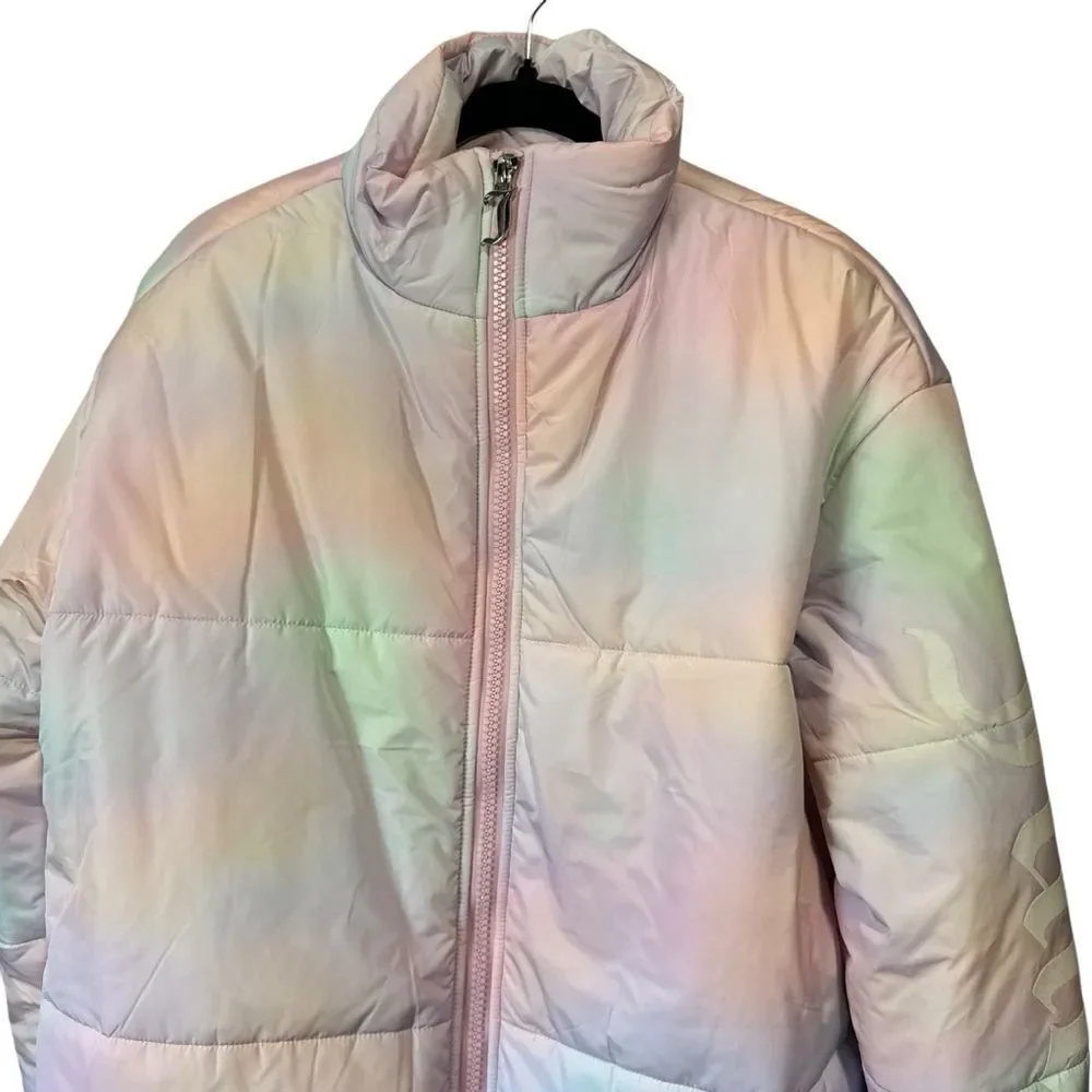 Revolve Juicy Couture Avalon Cotton Candy Tie Dye Pastel Puffer Jacket Size M